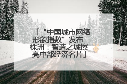 “中国城市网络形象指数”发布 株洲：智造之城擦亮中部经济名片